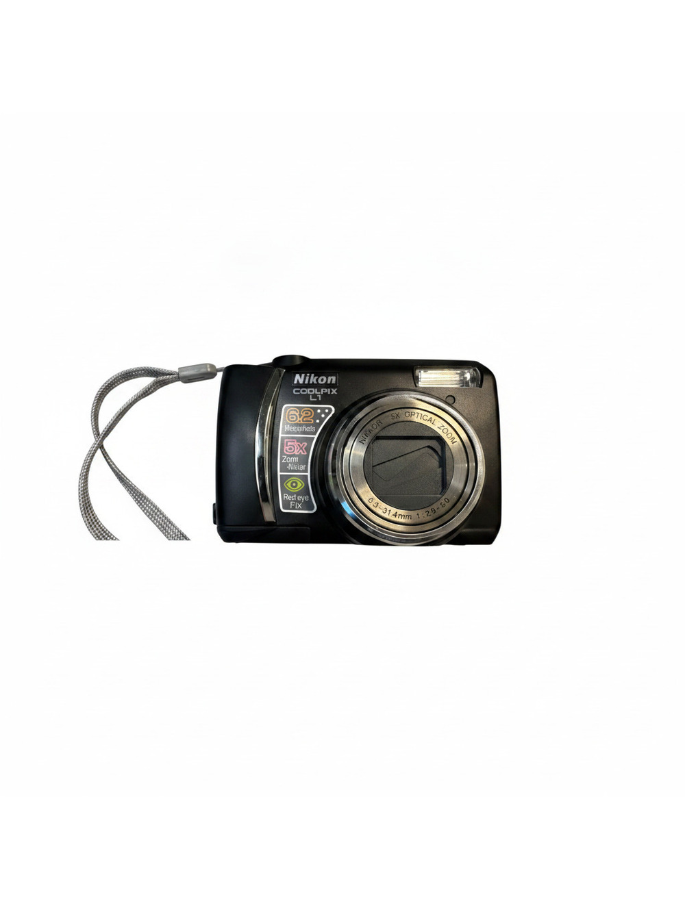 Nikon COOLPIX L1 6.2MP Digital Camera 5x Optical Zoom Charger Case SD Card works
